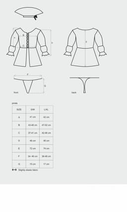 Sexy kostým Pirate set - Obsessive L/XL originál 3