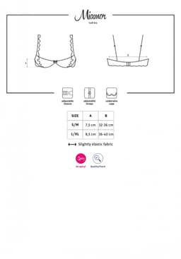 Polopodprsenka Miamor half-bra - Obsessive černá 3