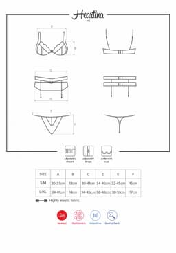 Set Heartina set - Obsessive červená 3
