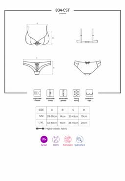 Sexy kostým 834 - CST - Obsessive L/XL originál 3