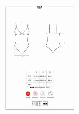 Romantické body 862 - TED - Obsessive černá 2