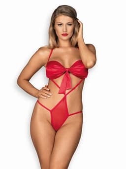 Sexy body Giftella teddy - Obsessive červená 1
