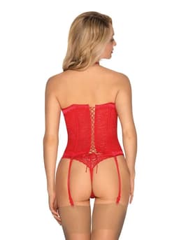 Ohnivý korzet Flameria corset - Obsessive červená 3
