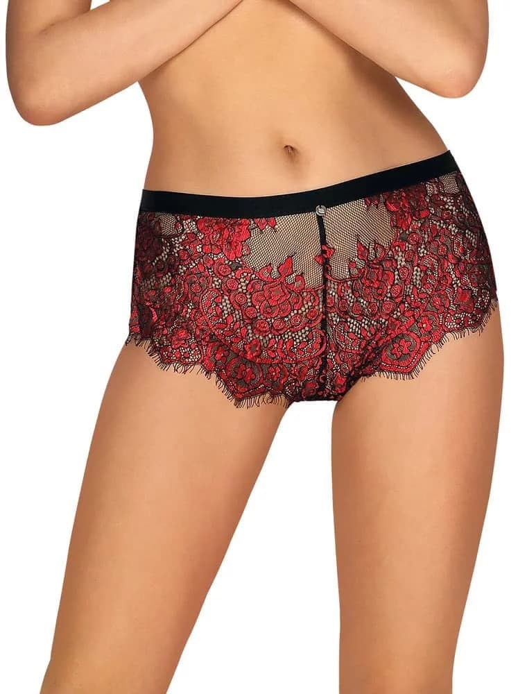 Sexy kalhotky Redessia shorties - Obsessive červená