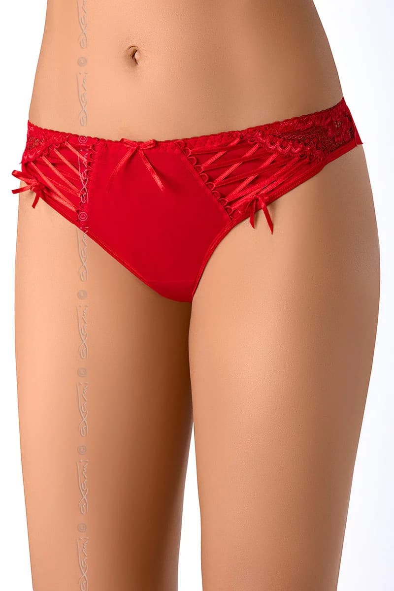 Dámské tanga V-7665 - Axami S-36 červená