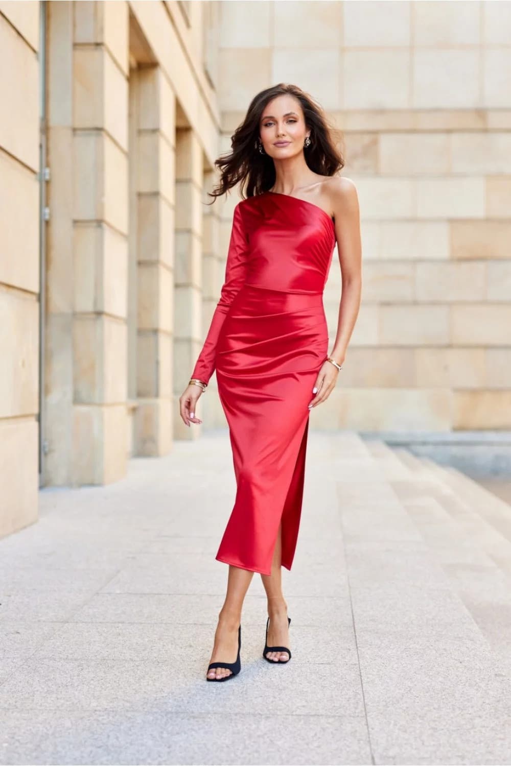 Večerní šaty SUK0438 červené - Roco Fashion