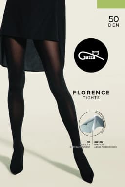 FLORENCE 50 - Dámské 3D punčocháče, 50 DEN NERO 1
