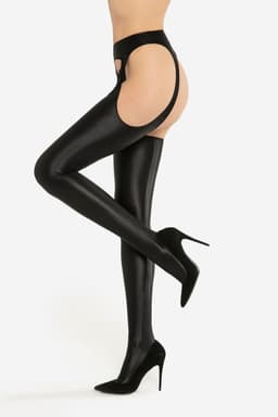 Dámské punčochové kalhoty ARS AMANDI STRIP PANTY CASANDRA NERO 2