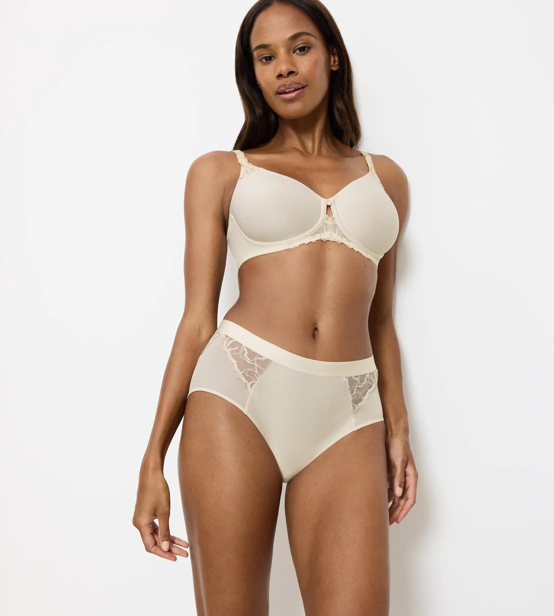 Dámská podprsenka Wild Azalea Florale W01 - BROWN - sv. béžová 00RB - TRIUMPH BROWN