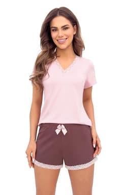 Pyžamo Donna Daphne v plné délce S-2XL béžová 1