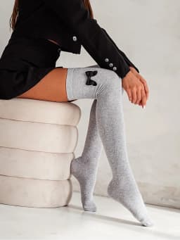 Dámské nadkolenky S 3741 model 20304968 - Milena hořčice 37-41 11